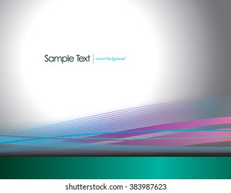 Bright Green Vector Wavy Background.