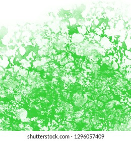 bright green watercolor liquid surface splash pattern with fringed upper border, vector illustration