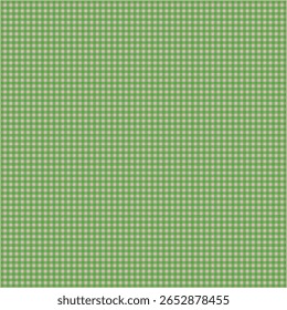 Patrón sin fisuras Mini Gingham verde y blanco brillante: diseño clásico de tela a cuadros de Country para papel digital, artesanías, textiles y proyectos temáticos de picnic.eps