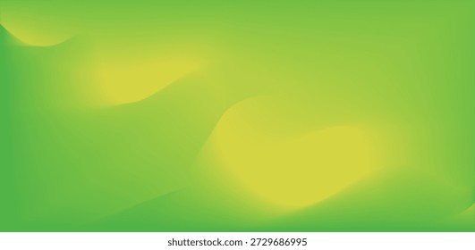 Bright Green Yellow Abstract Gradient Vector for Fresh Background