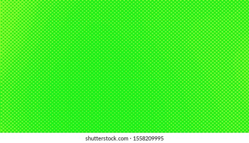 Bright green yellow dotted background. Abstract polka dot background with halftone dots design. Gradient halftone pop art retro style comic. Vector illustration for sale banner. Eps 10.