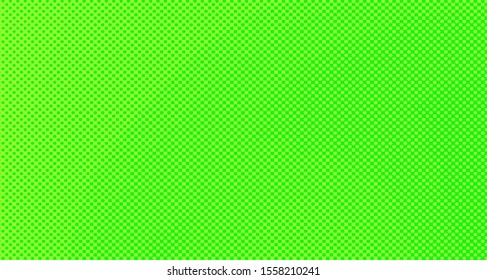 Bright green yellow dotted background. Abstract polka dot background with halftone dots design. Gradient halftone pop art retro style comic. Vector illustration for sale banner. Eps 10.