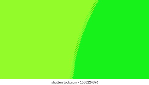 Bright green yellow dotted background. Abstract polka dot background with halftone dots design. Gradient halftone pop art retro style comic. Vector illustration for sale banner. Eps 10.