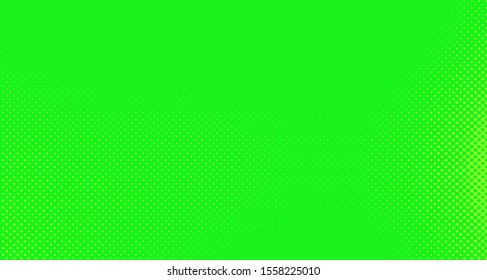 Bright green yellow dotted background. Abstract polka dot background with halftone dots design. Gradient halftone pop art retro style comic. Vector illustration for sale banner. Eps 10.