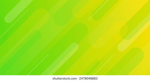 Fondo dinámico abstracto verde-amarillo brillante. Fondo de pantalla geométrico moderno. Adecuado para Plantillas, Anuncios, carteles, portadas, folletos, Sitios web y páginas