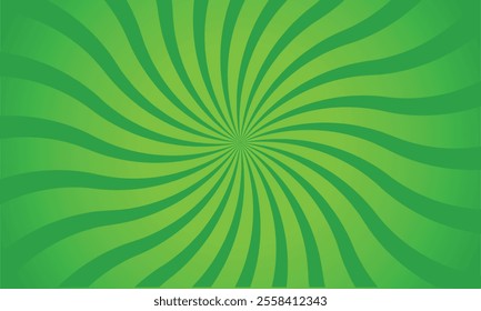 Bright green-yellow gradient abstract background. Green comic sunburst effect background with halftone. Suitable for templates, sales banners, events, ads, web, and page.