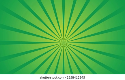 Bright green-yellow gradient abstract background. Green comic sunburst effect background with halftone. Suitable for templates, sales banners, events, ads, web, and page.