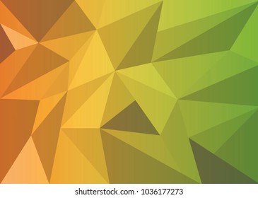 Bright Green-yellow simple triangular geometric background, wallpaper, Futuristic wallpaper, background, green-yellow wallpaper, perspective futuristic modern wallpaper, background, texture vector