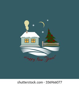 bright greeting card, vector, illustration