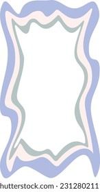 Bright Groovy Psychedelic Frame Element