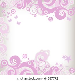 Bright grunge background frame