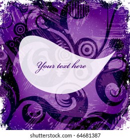 Bright grunge background with frame