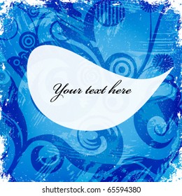 Bright grunge background with frame