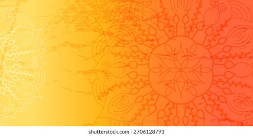 Ein heller farbiger Hintergrund mit Mandala-Element. kreisförmige dekorative Elemente; Islam, arabisch, indische, ottomanische Motive