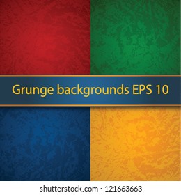 Bright grunge backgrounds. EPS 10