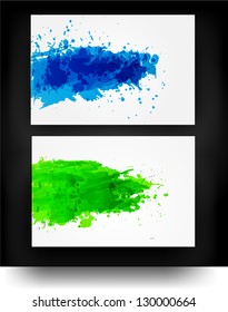 Bright grunge backgrounds for your design. Vector illustration.
