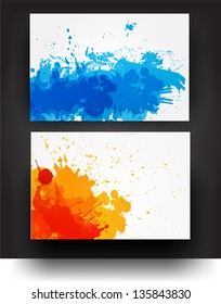 Bright grunge backgrounds for your design. Vector illustration.