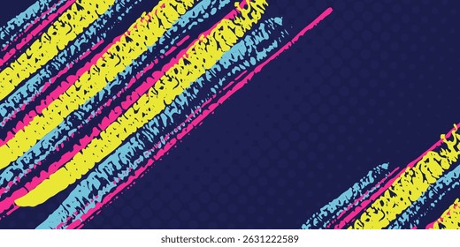 Bright grunge texture abstract background with neon pink brush. modern sports.