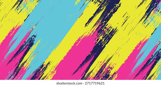 Fondo abstracto de textura grunge brillante con pincel rosa neón. deportes modernos.

