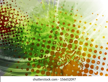 Bright grunge vector background