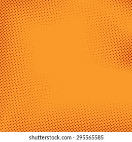 Bright Halftone Comic Book Style Background Polka Dot Retro Pattern. Vector Illustration