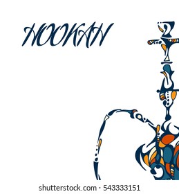 Helle, handgezeichnete Illustration von Hookah