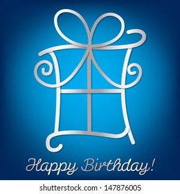 Bright "Happy Birthday" card in vector format.