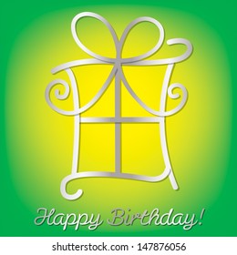 Bright "Happy Birthday" card in vector format.