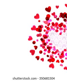 bright heart, holiday vector frame
