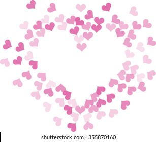 bright heart, holiday vector frame
