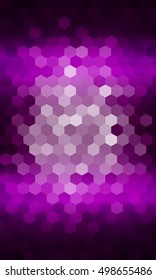 bright hexagon background. purple color. disco style, vector illustration. for design flyer, banner, wallpaper