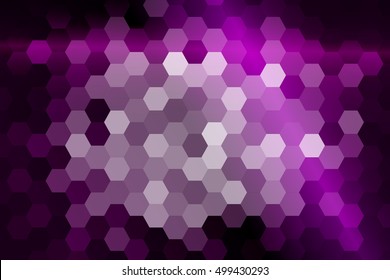 bright hexagon background. purple color. vector illustration. for design flyer, banner, wallpaper