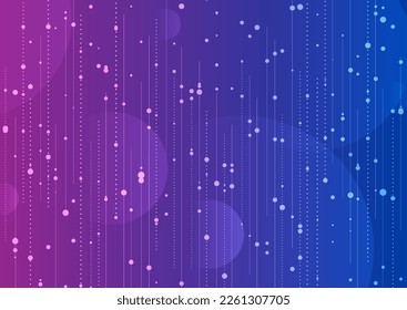 Bright hi-tech abstract background with dots and lines. Vector concept connection design