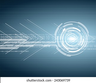  bright hi-tech circuit board background. Vector design 