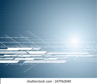 bright hi-tech circuit board background. Vector design 