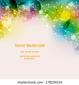 Bright holiday background color. Vector grunge watercolor background