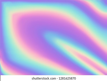 Bright holographic background. Rainbow background. Vector illustration.