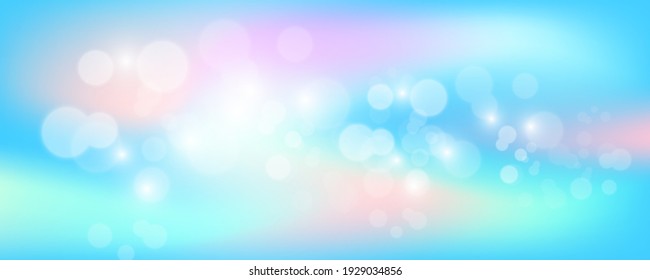 Bright holographic background with sparkles, vector illustration.