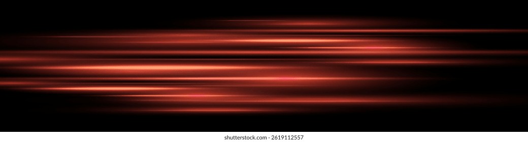 Brillante haz Horizontal de luz sobre fondo negro. Efecto láser brillante que crea estética futurista y de ciencia ficción. Adecuado para temas de tecnología, energía, velocidad y diseño digital.
