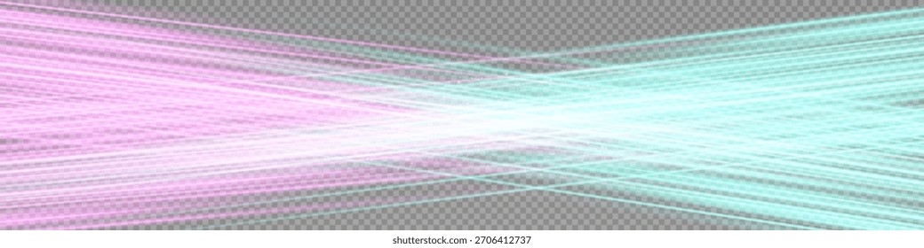 Brillante haz Horizontal de luz sobre fondo negro. Efecto láser brillante que crea estética futurista y de ciencia ficción.
Adecuado para temas de tecnología, energía, velocidad y diseño digital.
