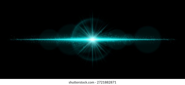 Bright horizontal lens flare with soft reflections, smooth glow, and natural diffusion. Great for overlays, creative lighting, and cinematic visual design.
