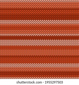 Bright horizontal stripes christmas knit geometric seamless pattern. Scarf hosiery textile print. Nordic style seamless knitted pattern. Cozy textile print design.