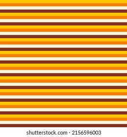 Bright horizontal stripped seamless pattern. Abstract geometric background graphic design. Colorful lines classic seamless textile print in style retro 70s, 80s. Vector illustration