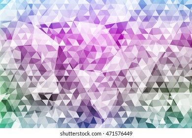 bright ice. imitation ice crystals in the form of polygonal design. vector illustration. blue and purple colors. for design, New Year's greeting cards content.