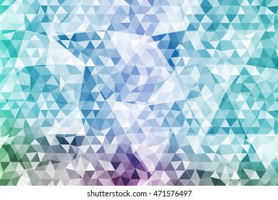 bright ice. imitation ice crystals in the form of polygonal design. vector illustration. blue and purple colors. for design, New Year's greeting cards content.
