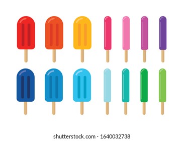 Bright Ice Pop Popsicle Set Multi Color Summer Treats