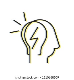 Bright Idea - Eureka Moment Icon as EPS 10 file
