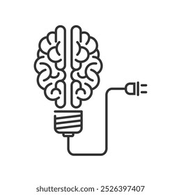 Bright idea icon isolated on white background