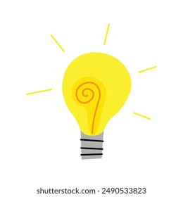 Bright idea the illuminating and innovative symbol of a light bulb creativity and inspiration