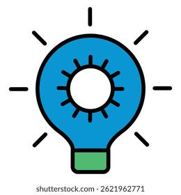 Bright Idea and Innovation Concept vector Icon design